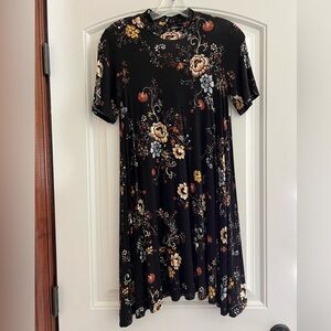 American Eagle Outfitters Floral Black Dress